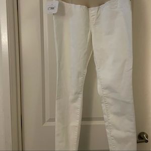 white jeans maternity
